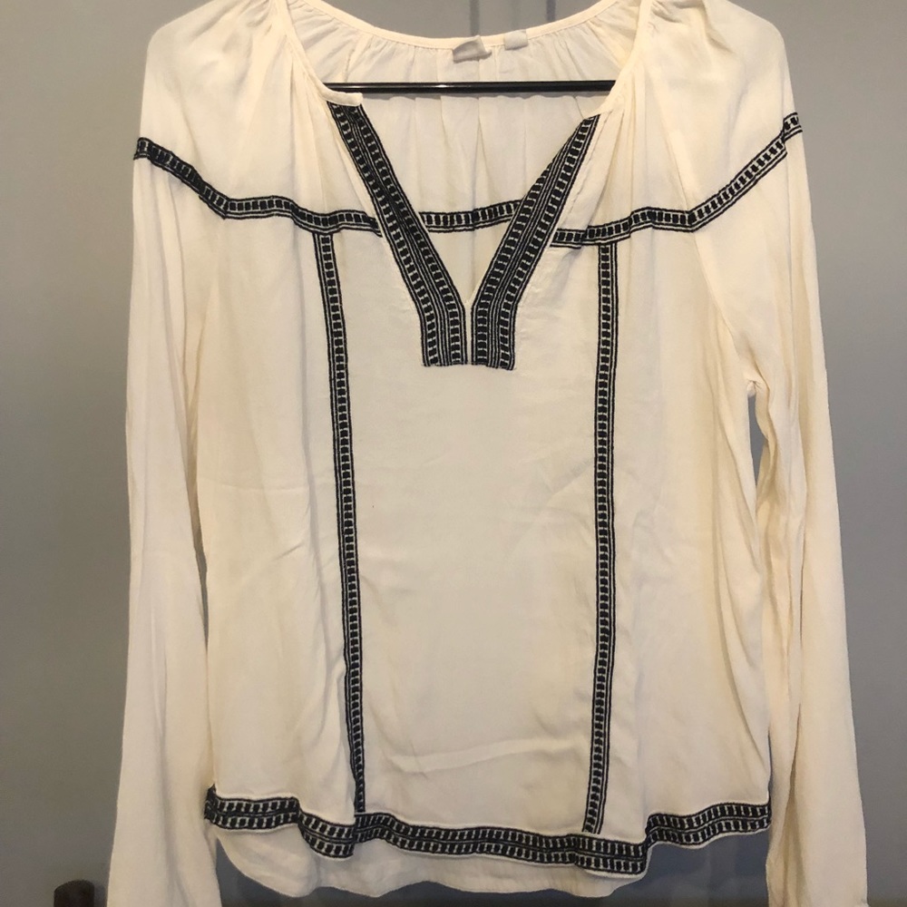 Gap- embroidered long sleeve shirt!